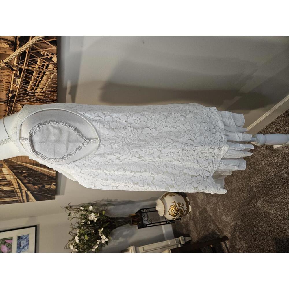 Mystree Elegant Floral Lace Tank Top - Size S #281 - Picture 4 of 6